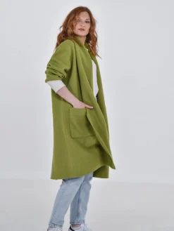 Daniel Chong Abrigo Balance verde pistacho*Mujer Mujer