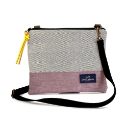 Daniel Chong Bandolera mini cuadrada loneta espiga* Bandoleras Mini