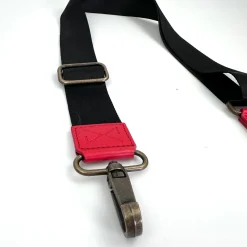 Daniel Chong Bandolera regulable lujada rojo* Bolsos Messenger|Bandoleras Slim