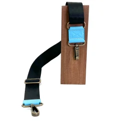 Daniel Chong Bandolera regulable lujada Azul Acqua* Bolsos Messenger|Bandoleras Slim