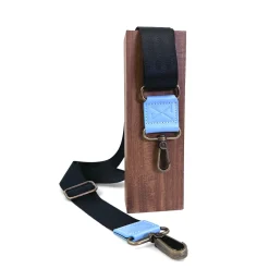 Daniel Chong Bandolera regulable lujada Celeste* Bolsos Messenger|Bandoleras Slim