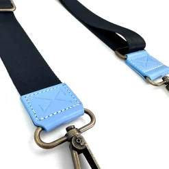 Daniel Chong Bandolera regulable lujada Celeste* Bolsos Messenger|Bandoleras Slim