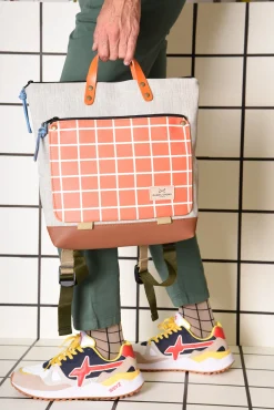 Daniel Chong Calcetines cuadros beige* Calcetines