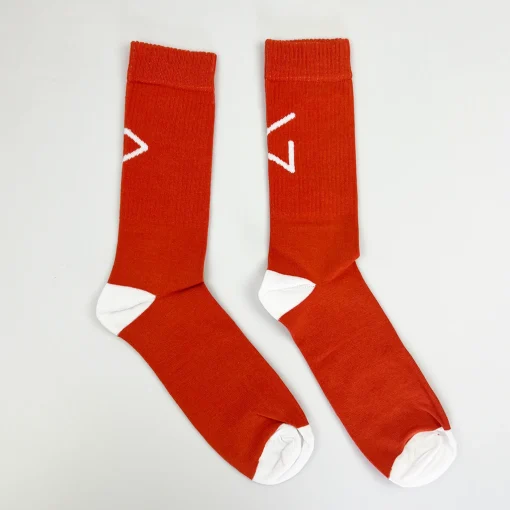 Daniel Chong Calcetines orange & whilte logo* Calcetines
