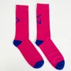 Daniel Chong Calcetines Pink & Blue logo* Calcetines