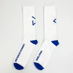 Daniel Chong Calcetines white & blue logo* Calcetines