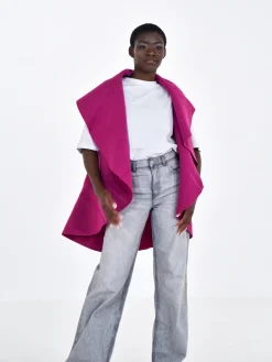 Daniel Chong Capa lana 100% Fucsia*Mujer Mujer
