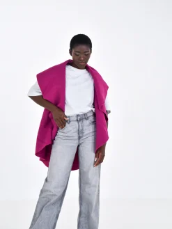 Daniel Chong Capa lana 100% Fucsia*Mujer Mujer