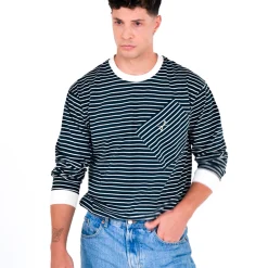 Daniel Chong LONGTSHIRT RAYAS LOGO BORDADO*Hombre Hombre