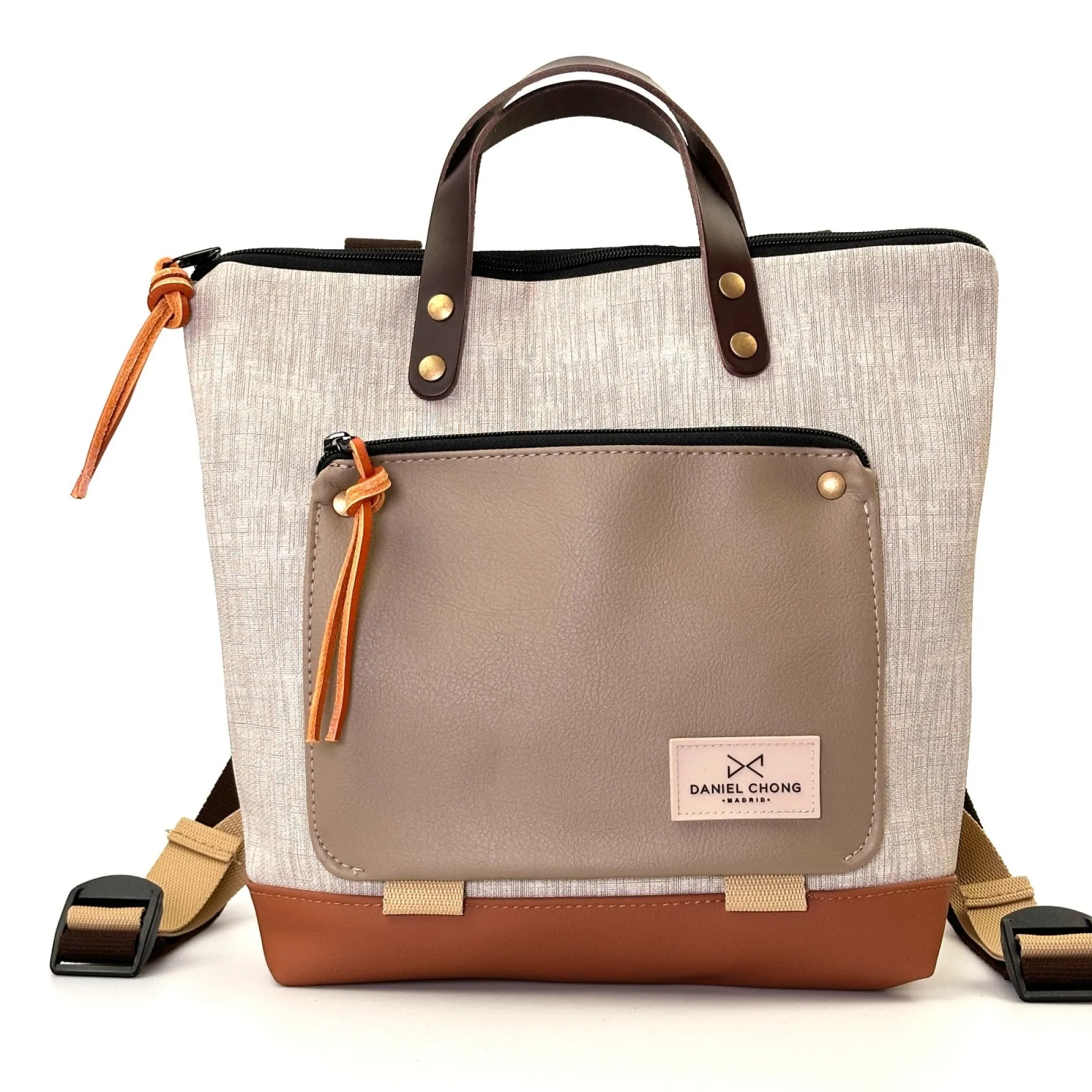 Daniel Chong Mochila Book Holder Mini Cuadrada Impermeable DZ* Mochilas Mini Cuadradas Book Holder