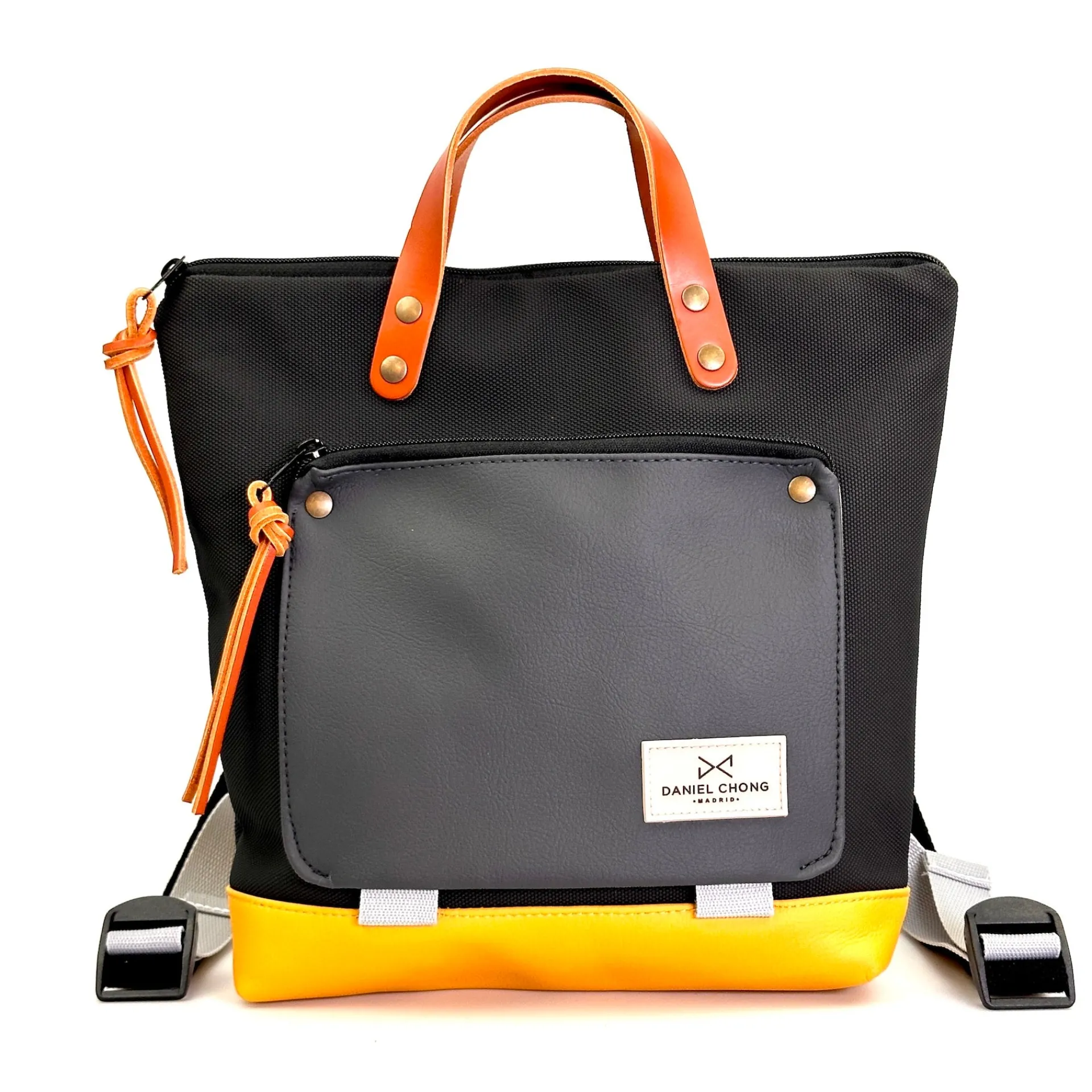 Daniel Chong Mochila Book Holder Mini Cuadrada Impermeable DZ* Mochilas Mini Cuadradas Book Holder