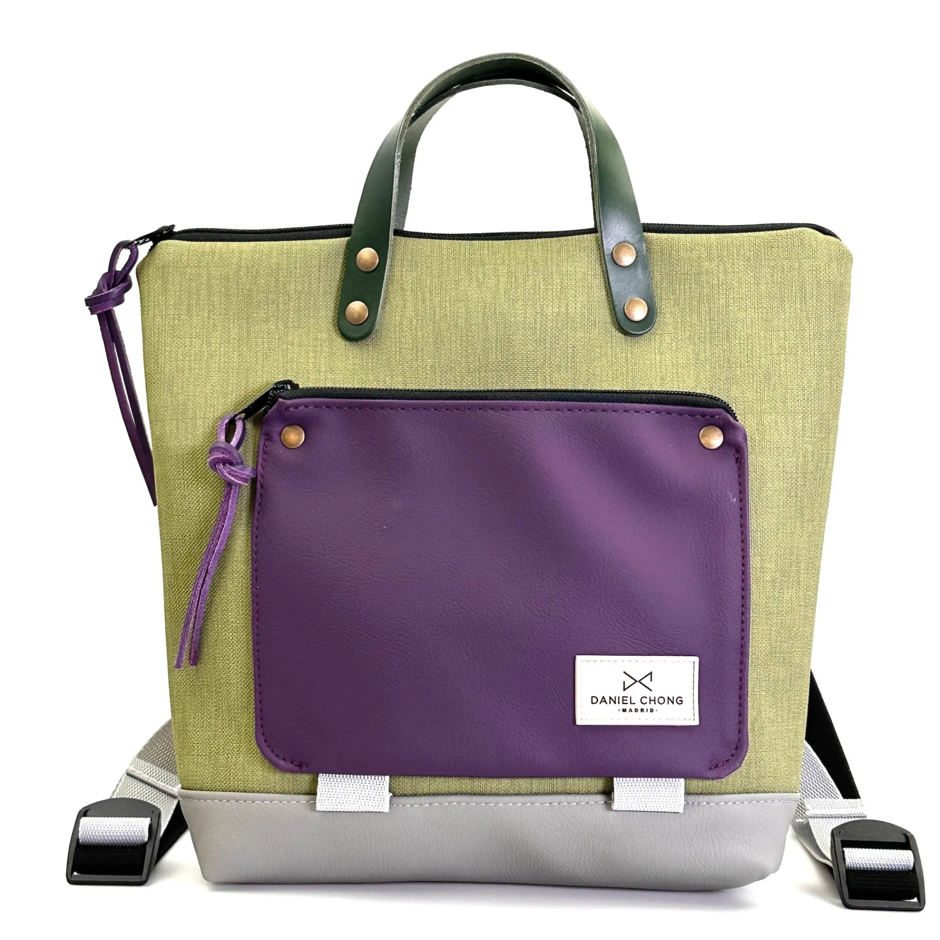 Daniel Chong Mochila mini cuadrada Book Holder Impermeable DZ* Mochilas Mini Cuadradas Book Holder