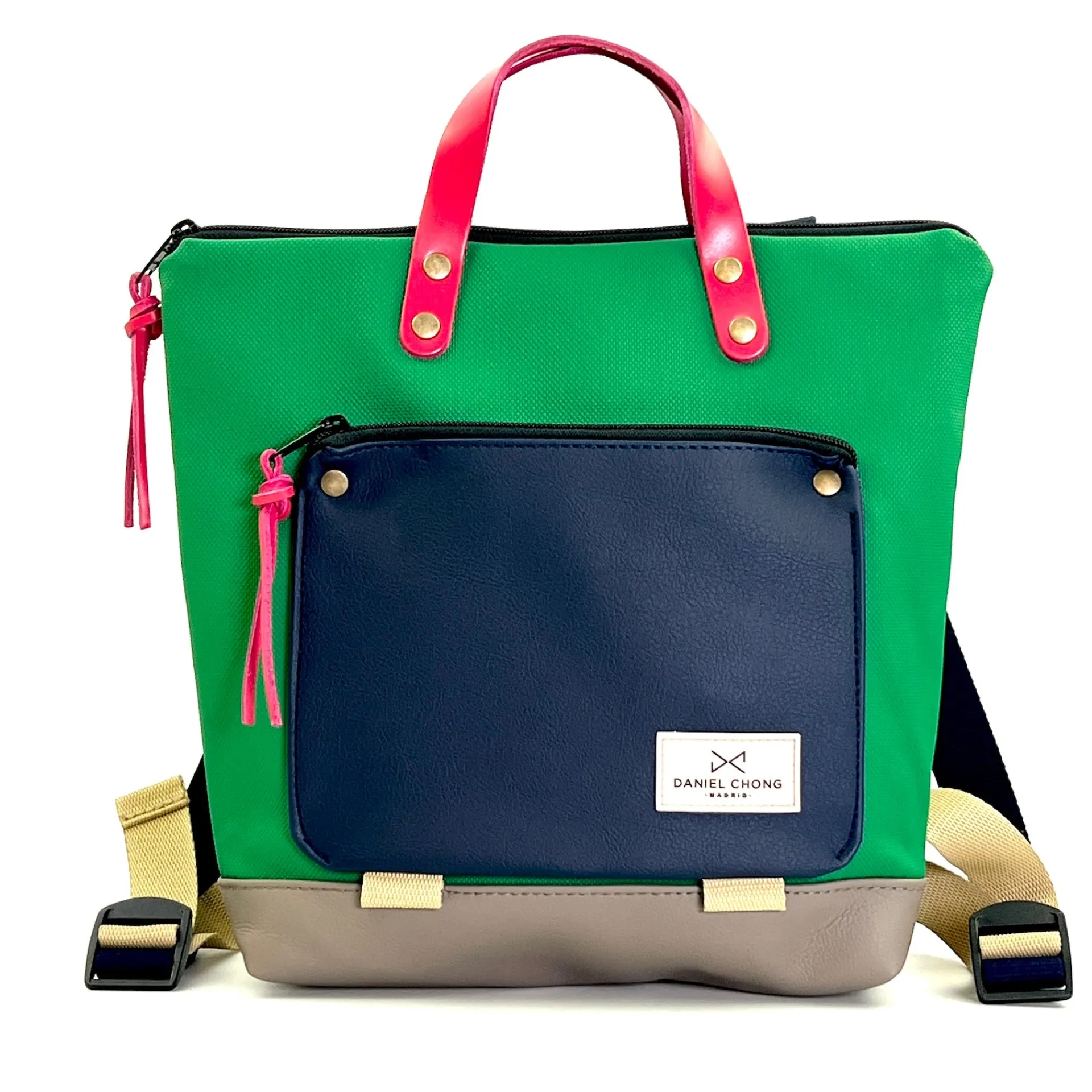 Daniel Chong Mochila mini cuadrada Book Holder Impermeable DZ* Mochilas Mini Cuadradas Book Holder