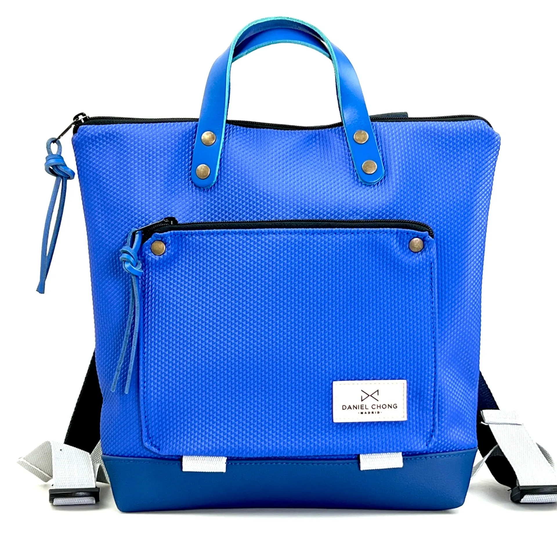 Daniel Chong Mochila mini cuadrada Book Holder Impermeable DZ zafiro* Mochilas Mini Cuadradas Book Holder