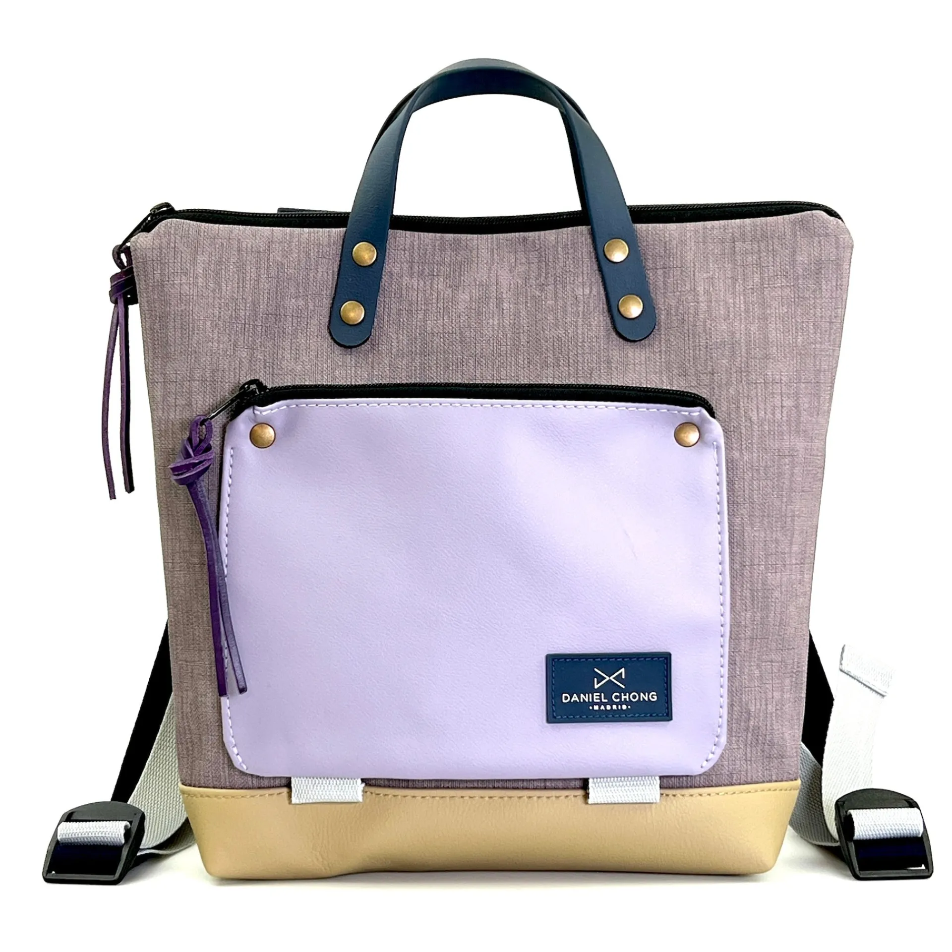 Daniel Chong Mochila mini cuadrada Book Holder Impermeable Dz* Mochilas Mini Cuadradas Book Holder