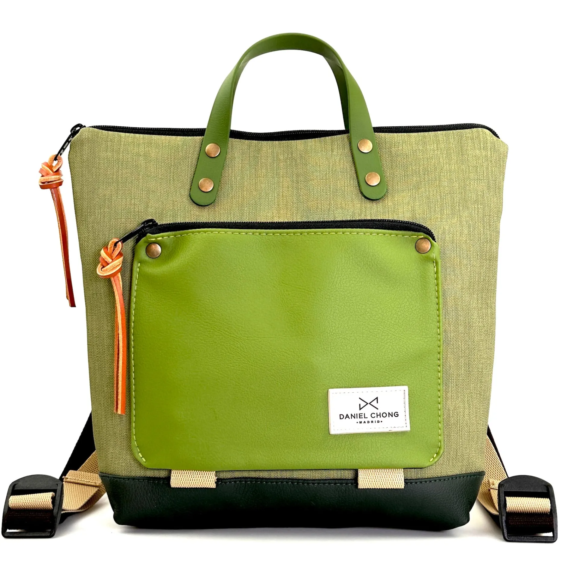 Daniel Chong Mochila mini cuadrada Book Holder Impermeable Dz* Mochilas Mini Cuadradas Book Holder