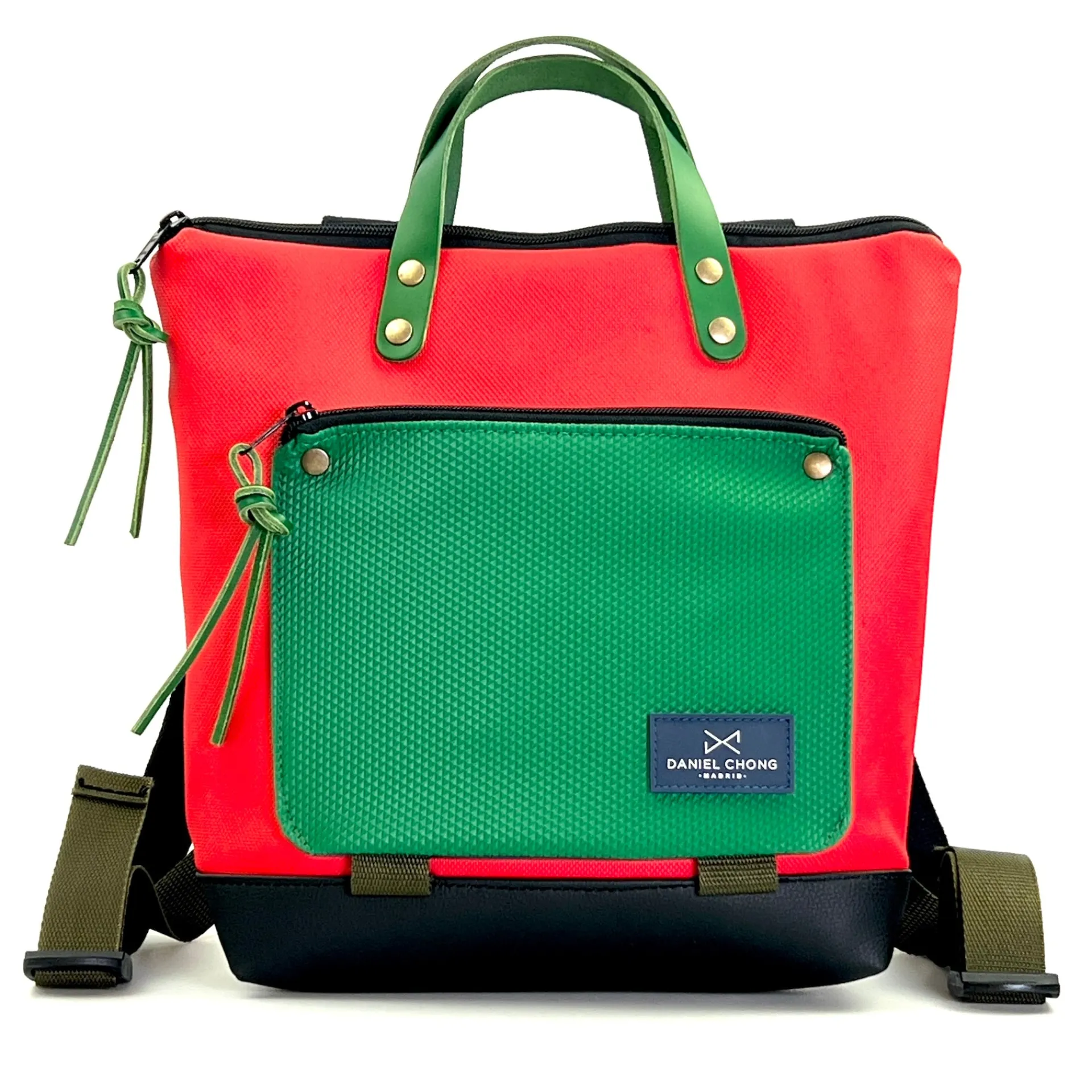 Daniel Chong Mochila mini cuadrada Book Holder Impermeable DZ* Mochilas Mini Cuadradas Book Holder