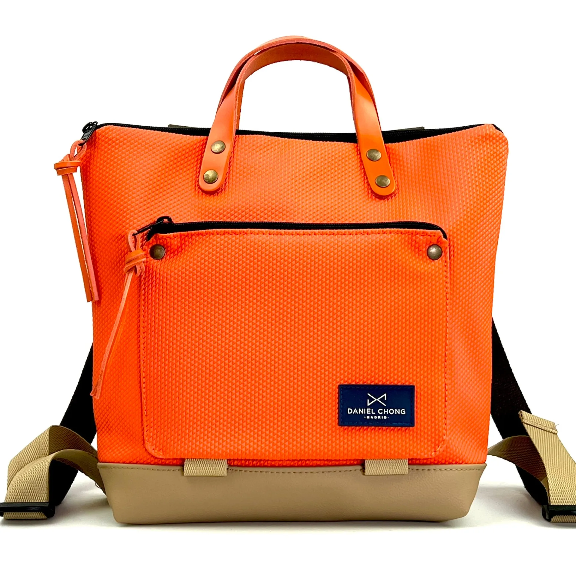 Daniel Chong Mochila mini cuadrada Book Holder Impermeable DZ zafiro* Mochilas Mini Cuadradas Book Holder