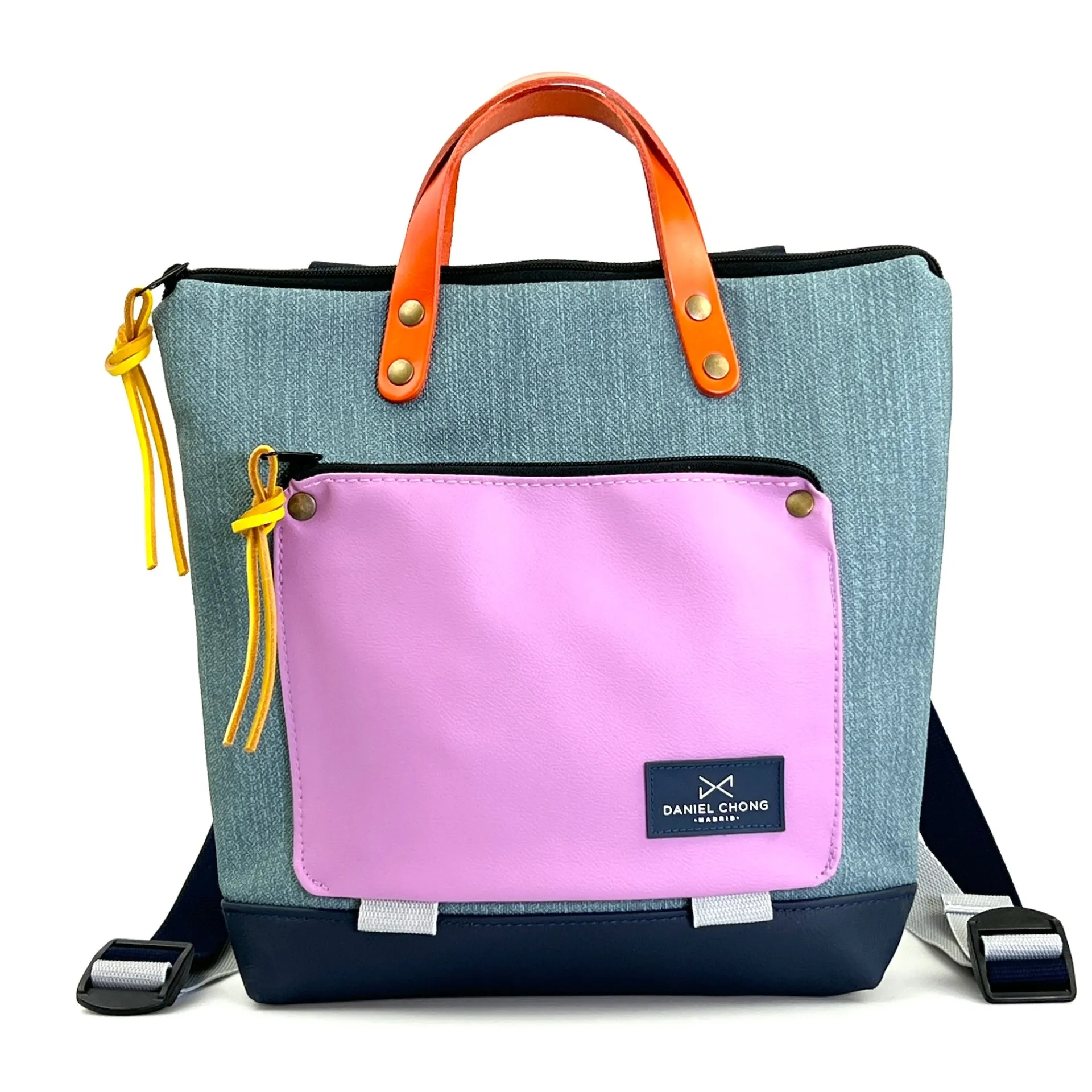 Daniel Chong Mochila mini cuadrada Book Holder Impermeable Dz* Mochilas Mini Cuadradas Book Holder