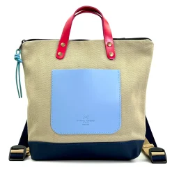 Daniel Chong Mochila Slim Mini Cuadrada Loneta* Mochilas Mini Cuadradas|Mochilas Mini