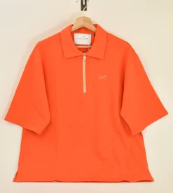 Daniel Chong OVER ZIP POLO NARANJA unisex*Mujer Hombre|Mujer