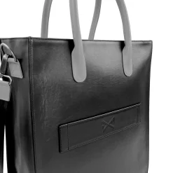 Daniel Chong THE CLERK MAXI NEGRO & NARANJA*Mujer Mujer|Bolsos De Piel