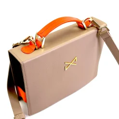 Daniel Chong THE FOLDER GREY & ORANGE* Bolsos De Piel