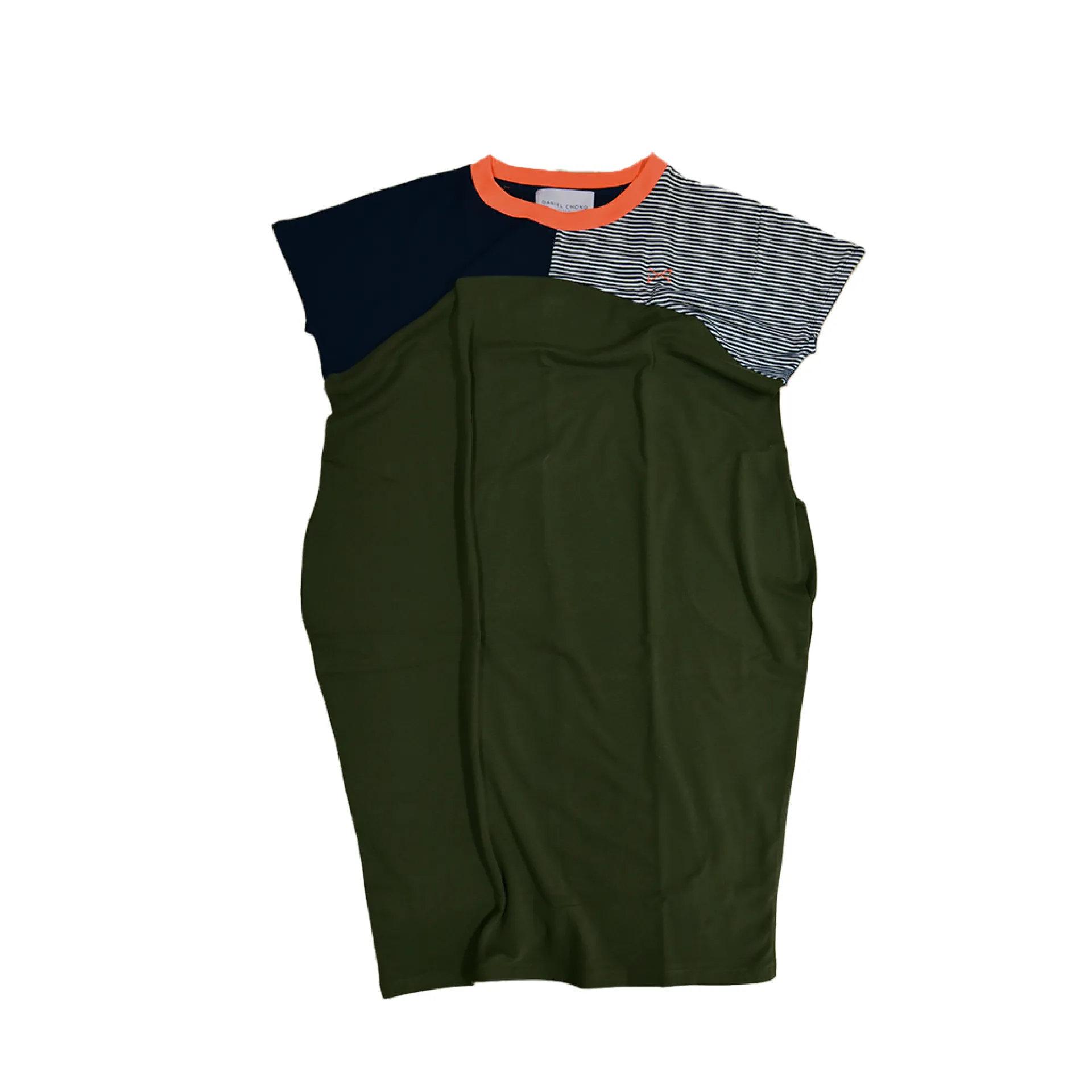 Daniel Chong VESTIDO OVER RAYAS BI COLOR*Mujer Mujer